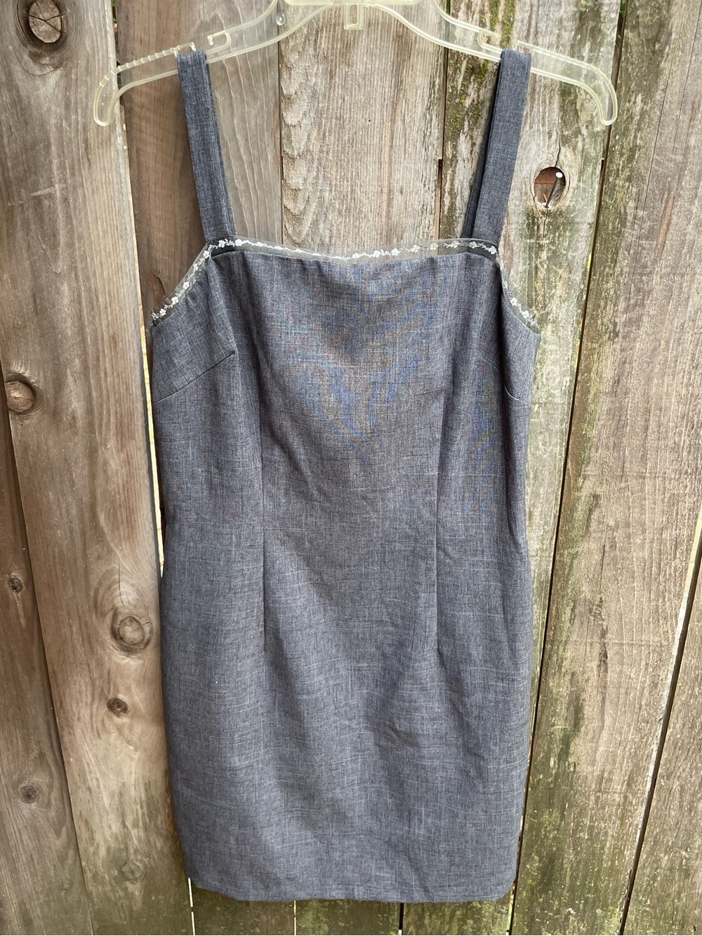 Vintage City Triangles Charcoal Dress